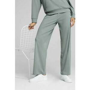 Pantaloni de trening cu croiala ampla si logo - Verde deschis imagine