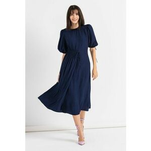 Rochie midi evazata Jillia - Bleumarin imagine
