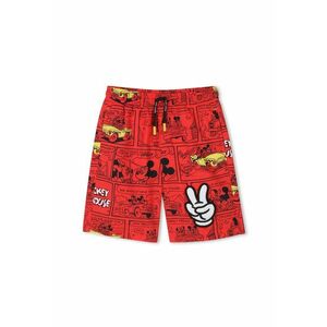 Pantaloni scurti de baie baieti W60505 - Poliester - Rosu - Rosu imagine