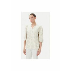 Bluza dama BBW4486 - Viscoza - Bej - Bej imagine