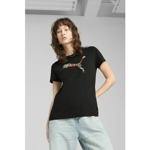 Tricou din bumbac cu decolteu la baza gatului - Negru imagine