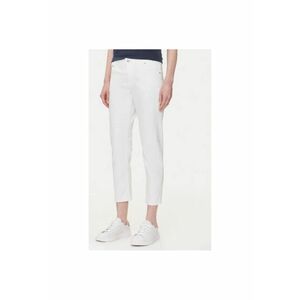 Pantaloni dama 1016544 - Bumbac - Alb - Alb imagine