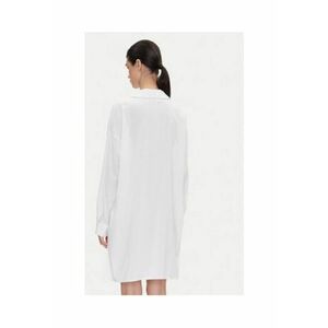 Rochie tip camasa dama bumbac/viscoza - alb - imagine