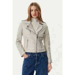 Geaca dama - 305284396 - Piele naturala - Bej - Bej imagine