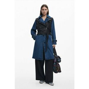 Trenci cu model 2 in 1 - Albastru inchis/Negru stins imagine