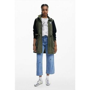 Jacheta parka cu imprimeu Mickey Mouse - Negru/Kaki imagine