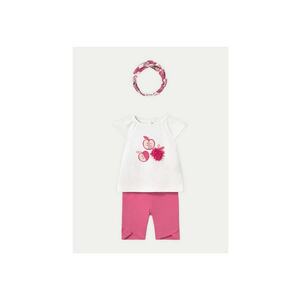 Set tricou si colanti fete 1763 - Bumbac/Elastan - Roz - Roz imagine