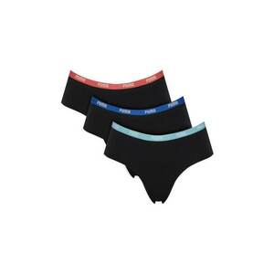 Set 3 boxeri dama 907592 - Bumbac/Elastan - Negru - Negru imagine