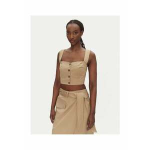 Top dama 53-2216 - Bumbac - Bej - Bej imagine