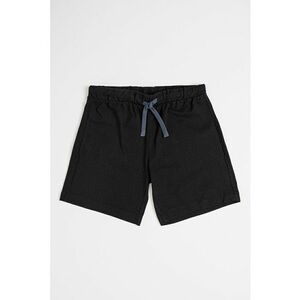 Pantaloni scurti cu snur si buzunar pe partea din spate - Negru imagine