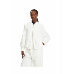 Hanorac dama - bumbac/poliester/elastan - alb imagine