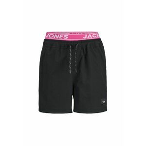 Pantaloni scurti de baie baieti Jack Jones Junior - 12273848 - Poliester reciclat/Poliester - Negru - Negru imagine