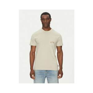 Tricou barbati EBYZT00175-SGL0 - Bumbac - Bej - Bej imagine