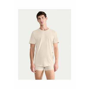 Tricou barbati 10215508 - Bumbac - Bej - Bej imagine