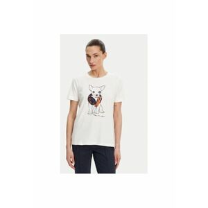 Tricou dama 11105029 - Bumbac/Elastan - Alb - Alb imagine