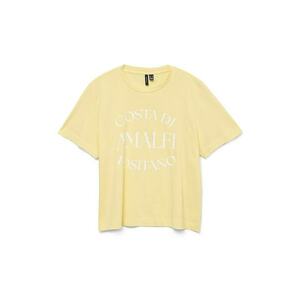 Tricou dama 10327143 - Bumbac organic - Galben - Galben imagine