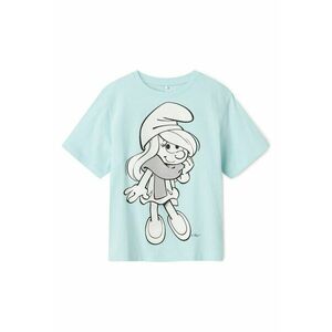 Tricou fete 13241788 - Bumbac/Elastan - Albastru - Albastru imagine
