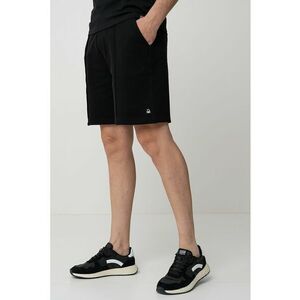 Pantaloni scurti de bumbac cu buzunare laterale - Negru imagine