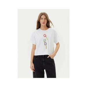Tricou dama 511BD64027 - Bumbac - Alb - Alb imagine