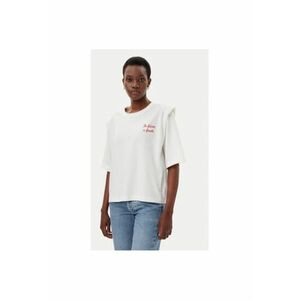 Tricou dama RD0013 - Bumbac - Alb - Alb imagine