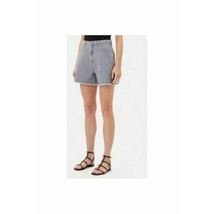 Pantaloni scurti din denim dama PL801112UN7 - Bumbac - 24 US - Gri imagine