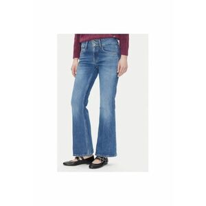 Pantaloni dama PL204877IB5 - Bumbac/Elastan - Albastru - Albastru imagine