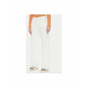 Pantaloni dama PL204731TB70 - Bumbac - Alb - Alb imagine
