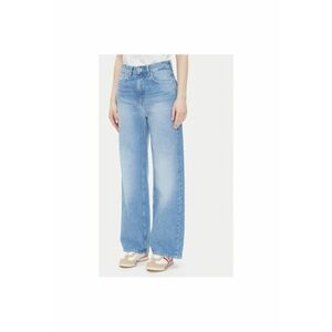 Pantaloni dama PL204731MS7 - Bumbac - Albastru - Albastru imagine