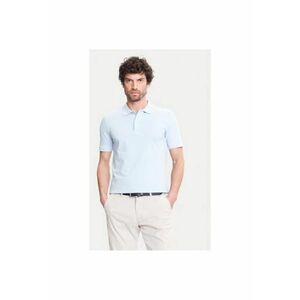 Tricou Polo barbati C5 21354.2110 - Bumbac - Albastru deschis - Albastru deschis imagine