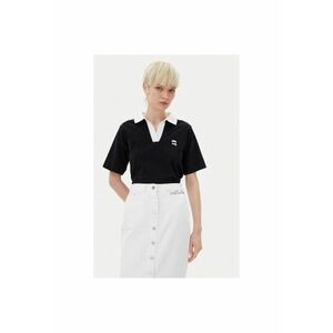 Tricou polo dama A2W17111 - Bumbac organic - Negru - Negru imagine