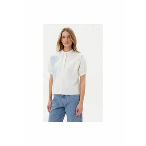 Bluza dama ACBL002227 - Bumbac - Alb - Alb imagine