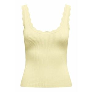 Top dama 15290585 - Viscoza/Nylon - Negru - Galben imagine