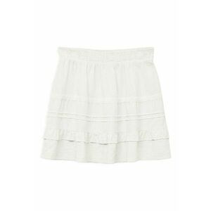 Fusta bumbac - alb - Alb imagine