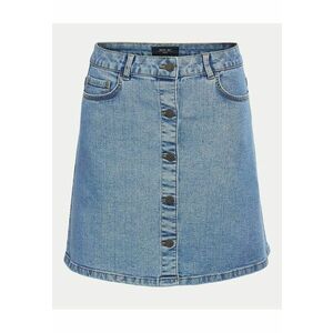 Fusta denim albastru deschis - bumbac - poliester - viscoza imagine