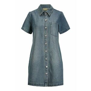 Rochie denim vintage - albastru - bumbac - poliester - viscoza imagine