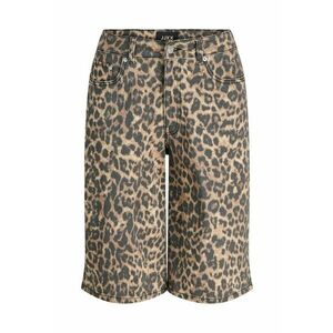 Pantaloni dama - CORNSTALK LEOPARD - bumbac - maro imagine