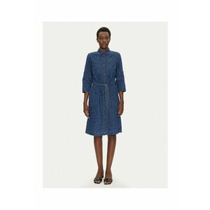 Rochie - 13002015 bumbac - bleumarin - Bleumarin imagine