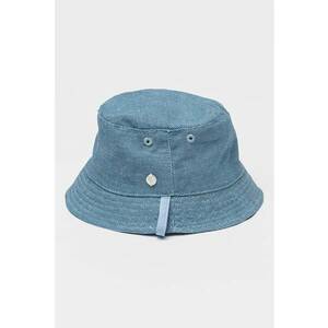 Palarie bucket din bumbac si in - Albastru melange imagine