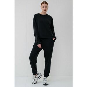 Trening din amestec de modal cu logo - Negru stins/Alb murdar imagine