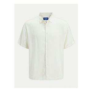 Camasa barbati Jack Jones - 12271078 - Viscoza - Alb - Alb imagine