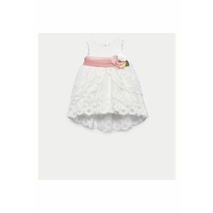 Rochie fete Abel Lula - 5012 - Poliester/Bumbac - Alb - Alb imagine