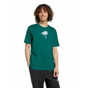 Tricou cu logo C Earth - Verde/Alb murdar imagine