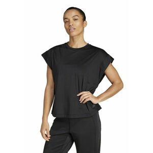 Tricou cu slit pe partea din spate pentru yoga - Negru imagine