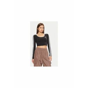 Bluza slim fit crop cu decolteu rotund imagine