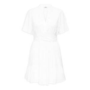 Rochie scurta cu croiala in A - Alb imagine