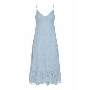 Rochie midi cu dantela sangallo - Albastru deschis imagine