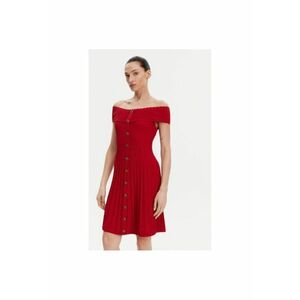 Rochie dama 251-RMELDO - Viscoza/Poliamida - Rosu imagine