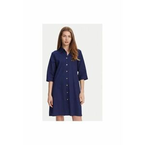 Camasa stil rochie dama BM033 - Bumbac - Bleumarin - Bleumarin imagine