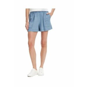Pantaloni scurti dama - bumbac - albastru imagine
