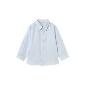 Camasa baieti 1116 - Bumbac/In - 4 ani - Albastru deschis imagine